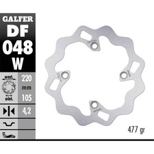 Galfer Wave® Rotor Rear Rotor - DF048W picture