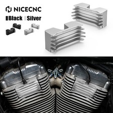 CNC Finned Spark Plug Head Bolt Cover For Harley Sportster 1200 Roadster XL1200R picture