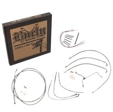 Burly Brand Extended Stainless Control Cable Kit for 14