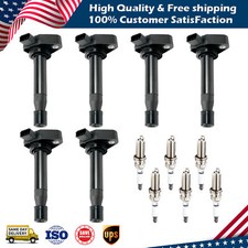 6X UF242 Ignition Coil+Iridium Spark plug Pack For Honda Odyssey Accord Acura picture