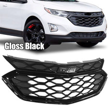 Fit For 2018-2021 Chevrolet Equinox Front Bumper Upper Grille Grill Mesh Glossy picture