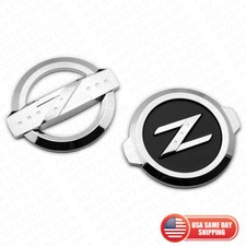 Set Nissan 350Z 370Z Nismo Front & Rear Bumper Z Style Logo Emblem Badge Chrome picture
