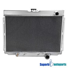 Fits 1967-1970 Ford Mustang Aluminum Cooling Radiator V8 3-Row Core MT 24'' picture