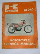 1977 KAWASAKI KL250 MOTORCYLCE SERVICE MANUAL P/N 99924-1002-01 picture