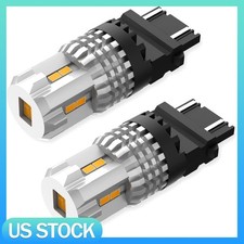 2PCS 3156 3056 3157 LED Turn Signal Corner DRL Light Bulbs Amber Canbus Ready picture