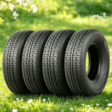 4-Pack ST 205/75R15 Trailer Tires 205 75 15 Heavy Duty 8PR Radial Semi-Steel picture