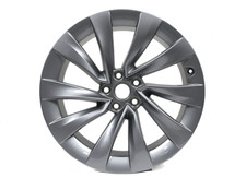 20x9.5 Tesla Model Y Helix 2020-2026 OEM 94253 Silver Wheel 5x114.3 Rim 20