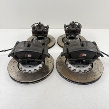 2022-2026 Audi S3 8Y Black Brake Caliper Set With Rotors OEM picture