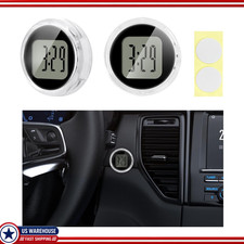 2 Pack Waterproof 1.1 Stick-On Mini Digital Clock Motorcycle Car SUVColor: Black picture