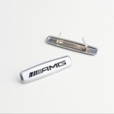 2 x Fit for Mercedes AMG Logo Emblems Front Seat Tuning Badges Metal picture