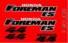 Honda Foreman ES 450 Trx450  ES Stickers Decal Emblem Kit Of 5 1996-2006 picture
