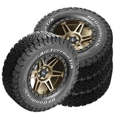 4 BFGoodrich All Terrain T/A KO3 RWL 285/70R17 126/123S 50K Mileage Load Range E picture