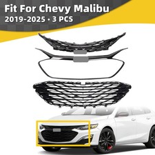 For 2019-2025 Chevrolet Malibu Front Grille Upper& Lower Grill w/ Trim Assembly picture