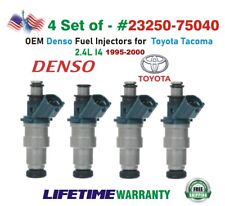 Genuine Denso x4 Fuel Injectors For 1995-2000 Toyota Tacoma 2.4L I4 #23250-75040 picture