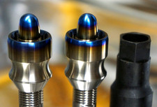 Locking 41pcs set 14x1.5 14x1.5 75 Titanium Wheel Stud Nut Conversion Kit picture