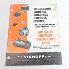 VINTAGE CE NIEHOFF AUTOLITE CHRYSLER DELCO REMY FORD PART CATALOG SERVICE MANUAL picture