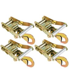 VULCAN Ratchet Strap Buckles - Snap Hooks - 4 Pack - 3300 lbs SWL picture