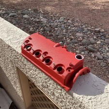 2001-2005 Honda Civic DX LX EX 1.7L  Valve Cover D17A2 D17A1 D17 (wrinkle Red) picture