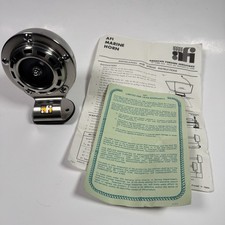 Vintage AFI Marine Horn Stainless Steel 3.64” Boat Horn w/ Instructions picture