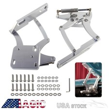 Billet Hood Hinge Kit Pair Left and Right Side For Ford Mustang 1967-1969 Silver picture
