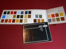 1974 MERCURY EXTERIOR PAINT COLORS BROCHURE '74 COUGAR CAPRI MONTEGO COMET Etc. picture