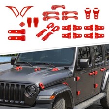 43Pcs Exterior Accessories Full Decor Bezel Cover Trim Kit For Wrangler JL 2018+ picture