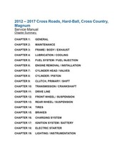 Victory 2012-2017 Cross Country Motorcycle Complete Service Manual picture