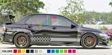 Stripe decal For Mitsubishi evolution vi vii viii ix spoiler side mirror 7 8 9 x picture