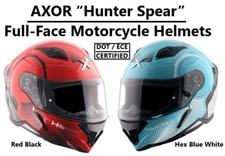 AXOR “Hunter Spear” DOT & ECE Certified Full Face Motorcycle Helmet picture