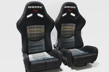 Bride Low Max Style Reclinable Racing Bucket Seats Set 2 picture