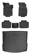 Floor Mats + Cargo Trunk Liner Fits Renault Koleos 2015-2025 3D Molded Black SET picture