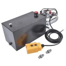 Hydraulic Pump 10 Quart 2.5 Gal 3200 PSI Metal Reservoir Hydraulic Power Unit picture