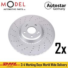 Autostar 2x Front Left and Right Brake Disc Set For Mercedes-Benz 2224215100 picture