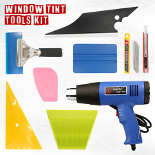 8-PCS PRO Window Tint Tools Kit Car Auto Film Tinting Scraper + Hot Air Gun picture