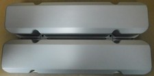 PRP Billet Aluminum Pontiac 326-455 V8 Tall Valve Covers, Silver, Pair picture