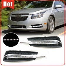 Fits 2011 12-2014 Chevy Cruze SMD LED Fog Lights Driving Lamps+Bezels Left+Right picture