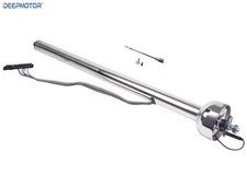 Deepmotor 35 Inch Universal Straight Steering Column Stainless Steel Polish picture