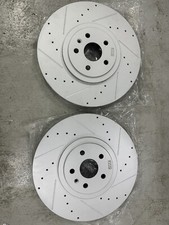 ZZP Cross Drilled & Slotted 390mm Front Brake Rotors Cadillac CTS-V / Camaro ZL1 picture