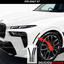 Fits 2023-2027 BMW X7 SMOKE PreCut Tint Front Side Marker Overlay Vinyl Decals picture