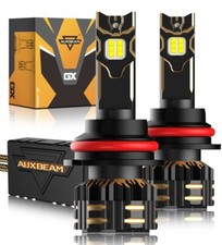 AUXBEAM GX 9007 HB5 LED Headlight Bulbs Kit High Low Beam 6500K Extremely Bright picture