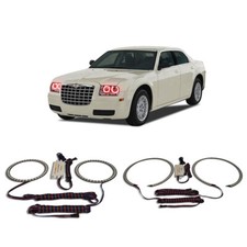 Bright Red Angel Eye Headlight Halo kit for Chrysler 300 05-10 picture
