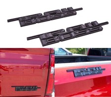 2 x Matte Black 2000-2024 Silverado Z71 Trailboss Emblem Badge Nameplate picture