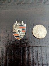 Vintage Porsche 911 Keychain Key Ring Holder 912 Carrera Stuttgart Emblem Crest picture