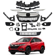 20PCs For 19-22 Honda HR-V Grille Grill Kits Radiator Cover Fog Lights Brackets picture