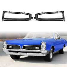 For 1967 Pontiac GTO Replace #9786207 9786208 Pair New Grille Inserts Surround picture