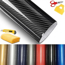 7D Premium Super Gloss Carbon Fiber Vinyl Film Wrap Bubble Free Air Release 6D picture