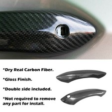 LHD  Real Dry Carbon Fiber Door Handle Overlay Cover Fits 12-19 F12 M6 650i 640i picture