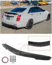 Carbon Package Glossy Black Rear Wing Wickerbill Spoiler For 14-19 Cadillac CTS picture