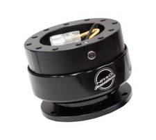 NRG SRK-200BK 2.0 Aluminum Black Steering Wheel Quick Release 6 Bolt W/ Hardware picture