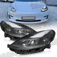 Headlights For 2021 2022 2023 Tesla Model 3 Y Matrix LED Driver & Passenger Side picture